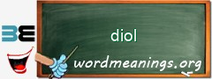WordMeaning blackboard for diol